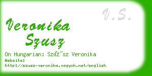 veronika szusz business card